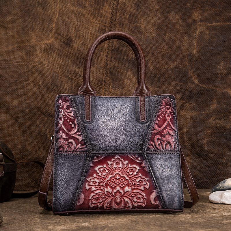 Élégance Vintage – Sac à Main Femme en Cuir Véritable
