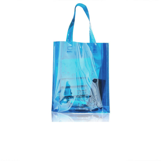 Tote Bag Lazura™ – Sac PVC Transparent à Reflets Brillants