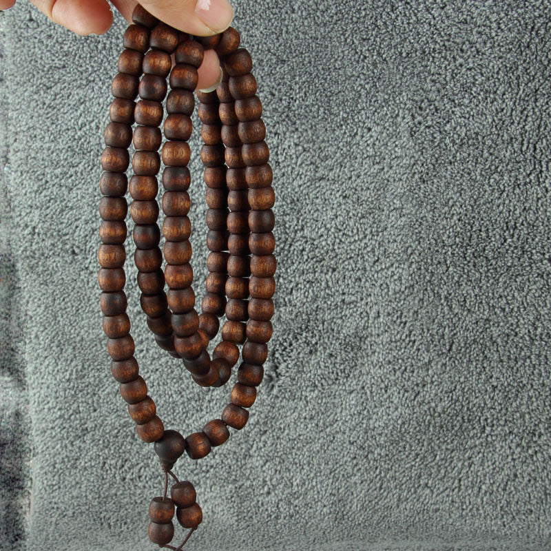 Bois Sacré – Bracelet en Perles d’Agarwood Qinan Noir (Agarwood Beads)