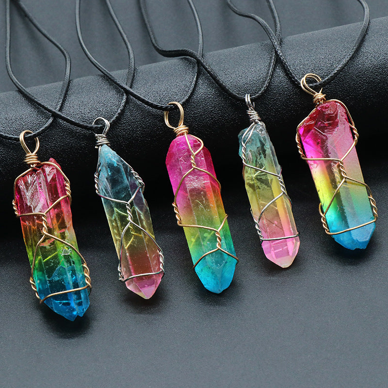 Collier Pierre Arc-en-Ciel Protection & Chance