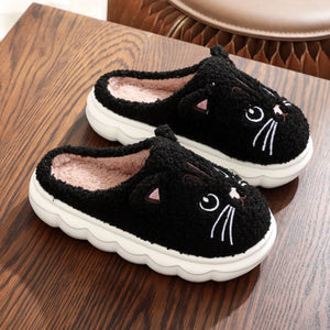 Slippers Cartoon Kitty en Peluche – Chaleur et Style pour Petits et Grands