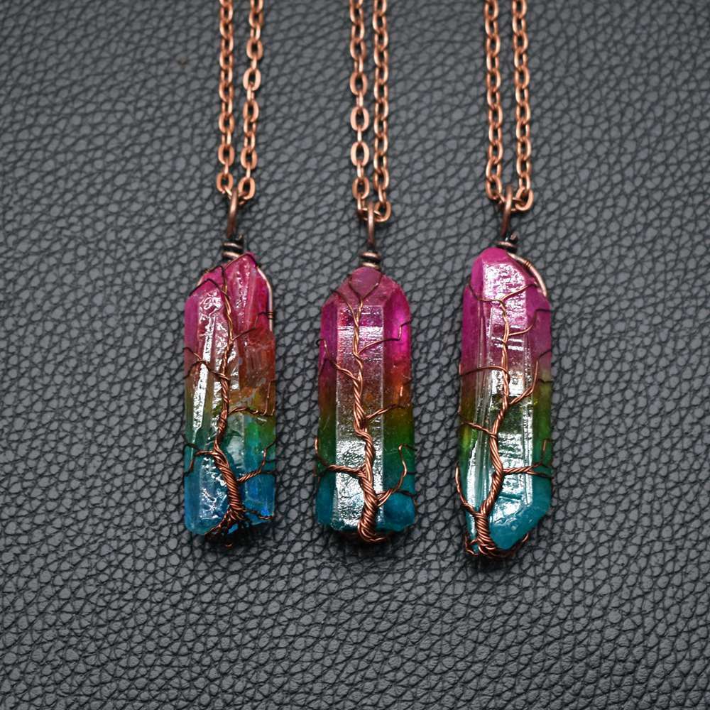 Collier Pierre Arc-en-Ciel Protection & Chance