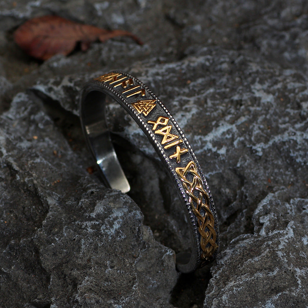 Bracelet Acier Titane Or Argenté