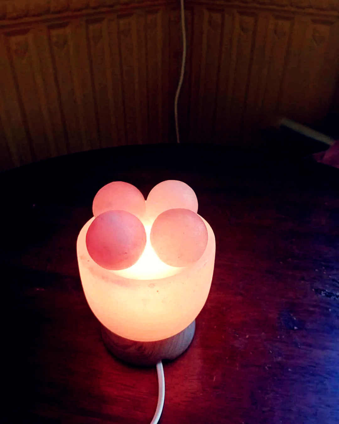 Lampe de Sel de l’Himalaya “Zen Massage” : Lumière Apaisante & 4 Sphères Relaxantes