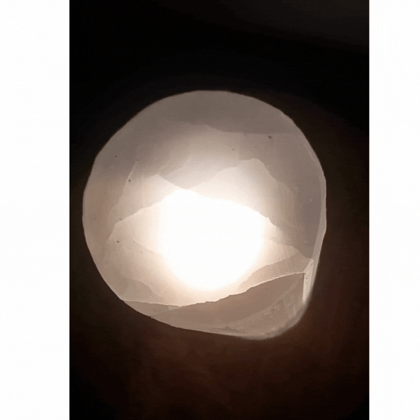 Lampe Sélénite Cylindre 20cm – Pierre Naturelle Purifiante pour Déco Ze