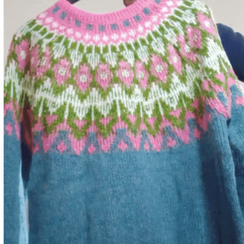 Iris : Pull Color Block Chaud