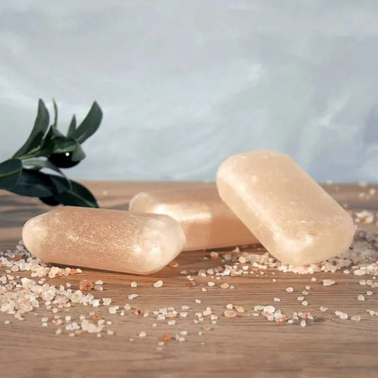 Savon 100% Naturel au Sel de l'Himalaya Purifiant et Énergétique (200g).