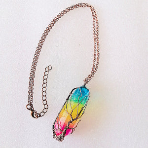 Collier Pierre Arc-en-Ciel Protection & Chance