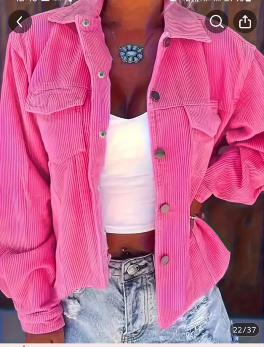 Alia- Veste en Velours Côtelé Femme