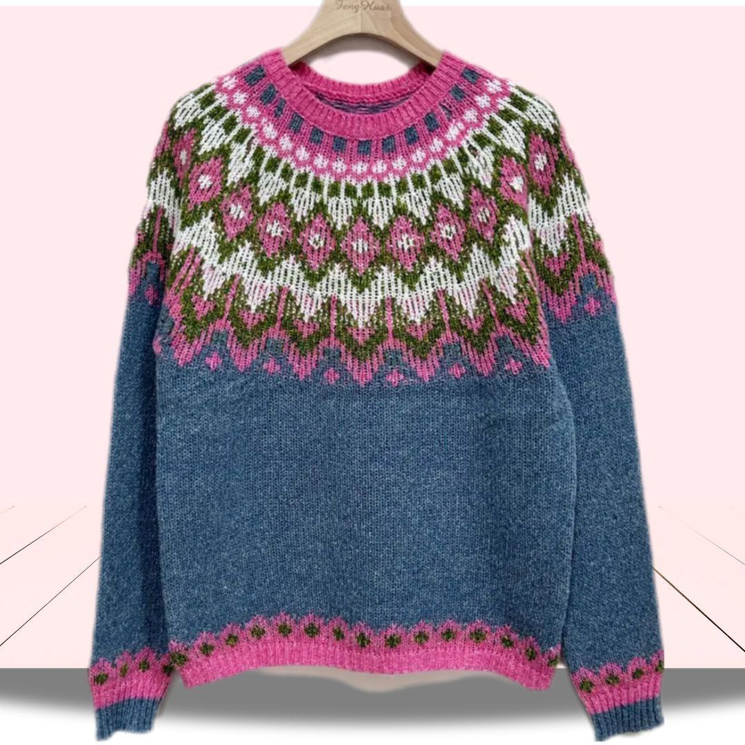 Iris : Pull Color Block Chaud