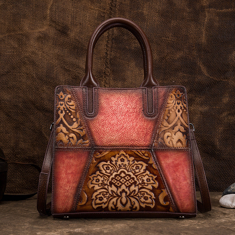 Élégance Vintage – Sac à Main Femme en Cuir Véritable
