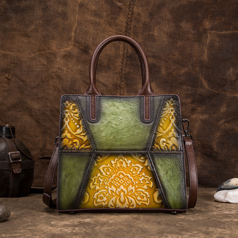 Élégance Vintage – Sac à Main Femme en Cuir Véritable