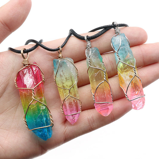 Collier Pierre Arc-en-Ciel Protection & Chance