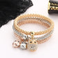 Bracelet hibou charme en cristal