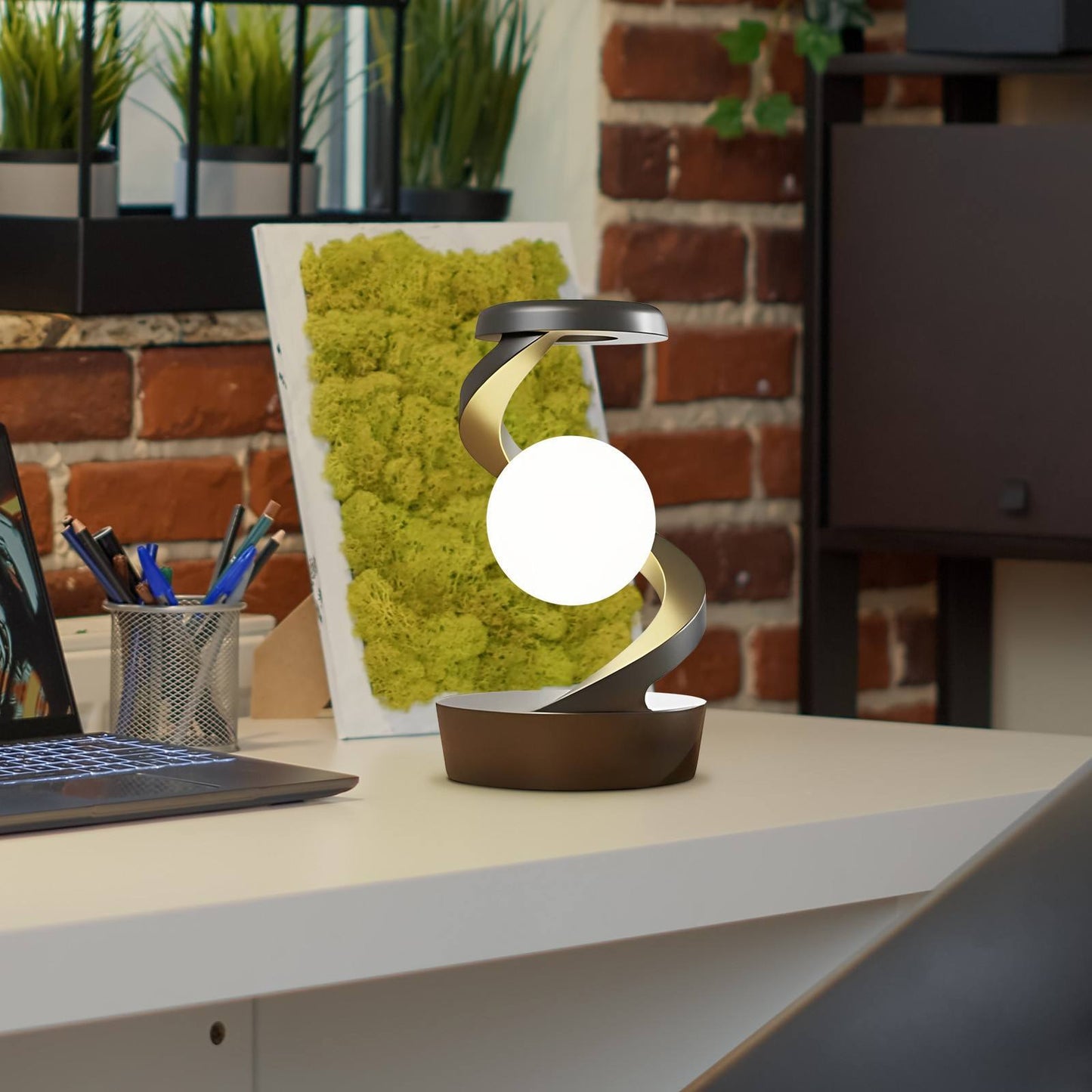 LuneLumineuse :Lampe multifonction bureau avec chargeur