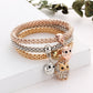 Bracelet hibou charme en cristal