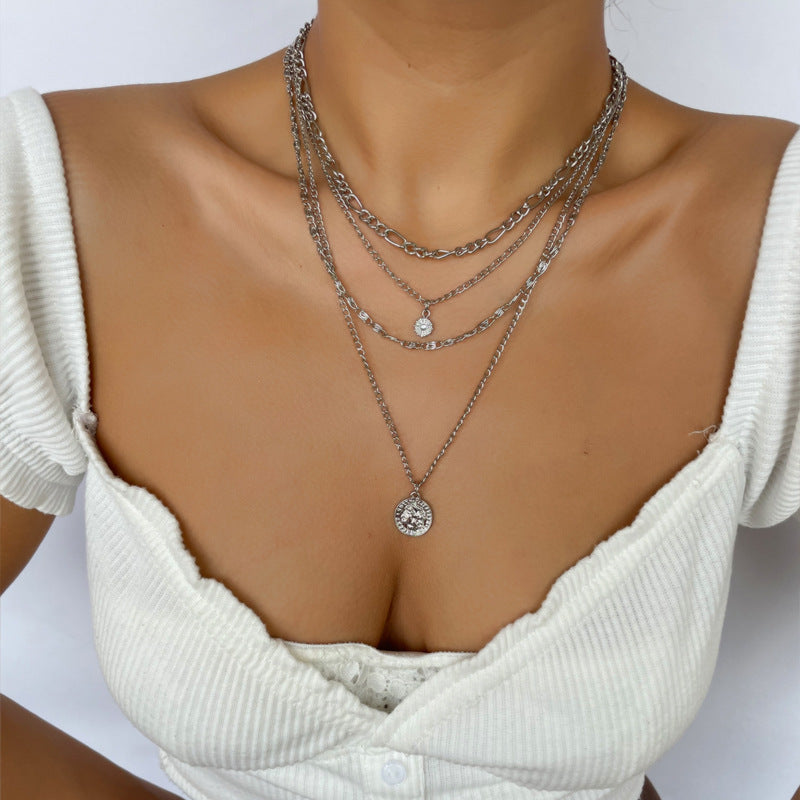 ÉclatDoré : Bijou collier multi-chaînes tendance