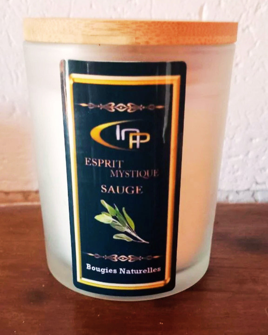 Bougie Parfumée Esprit Mystique 180g : Illuminez Vos Rituels Sacrés (Cire de Soja Naturelle)