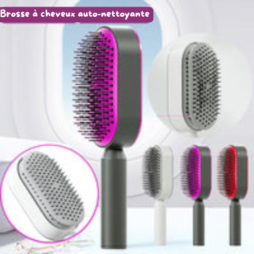 Relax & Clean Comb : Brosse à cheveux auto-nettoyante en un clic.