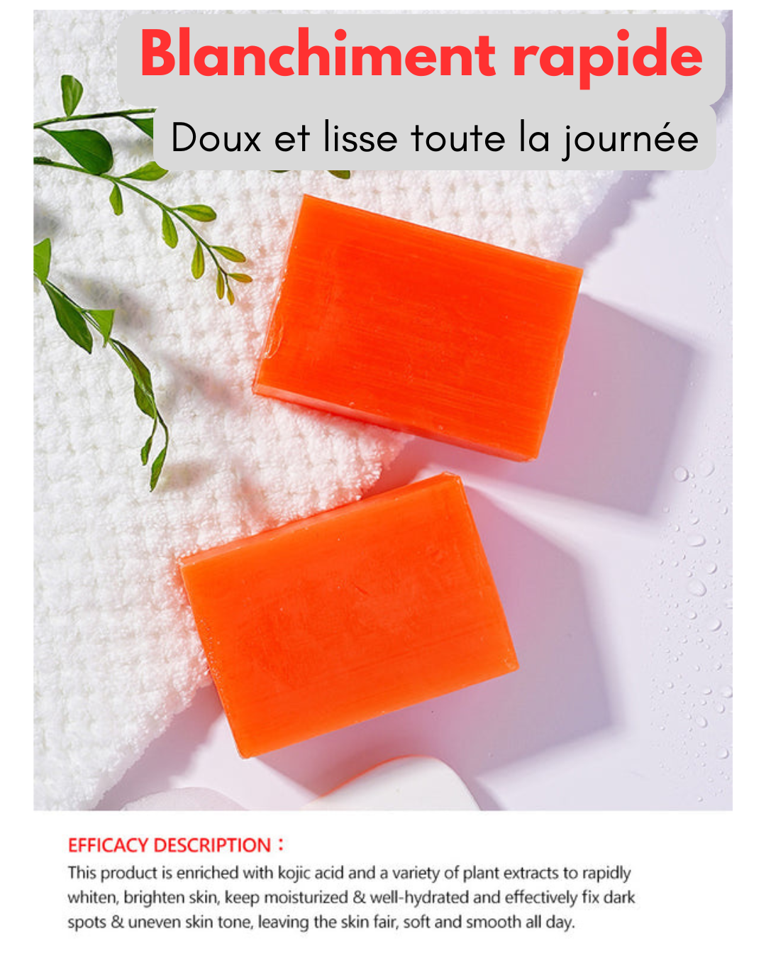 "Coup d'éclat" Glow :  Savon Éclat Pur 120 g : Anti-Teint Terne & Unifiant