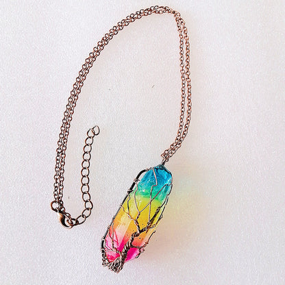 Collier Pierre Arc-en-Ciel Protection & Chance
