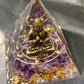Pyramide Orgonite Bouddha Corail : Harmonie, protection & sérénité