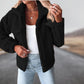 Veste Peluche Rose Col Montant