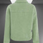 Veste Polaire Vert Avocat – Fausse Fourrure Extensible & Polyvalente.