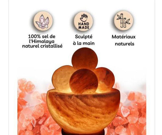 Lampe de Sel de l’Himalaya “Zen Massage 4 Boules
