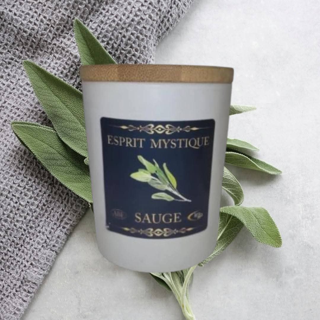 Collection Bougies Esprit Mystique Cire de Soja 180g – 5 Parfums pour Purification & Méditation.