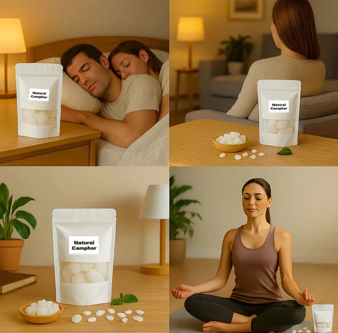 🌿 Blocs de Camphre Naturel – Purificateur d'Air & Sérénité