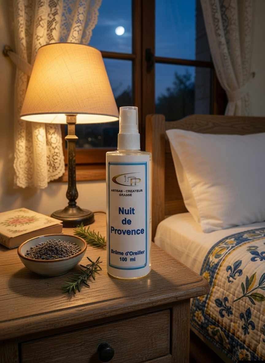 🌙 Brume d'Oreiller "Nuit de Provence" – Création Artisanale de Grasse
