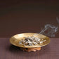 Plaque d'Autel Mandala Lotus Acier Inox 14 cm | Plateau Rituel