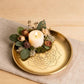 Plaque d'Autel Mandala Lotus Acier Inox 14 cm | Plateau Rituel