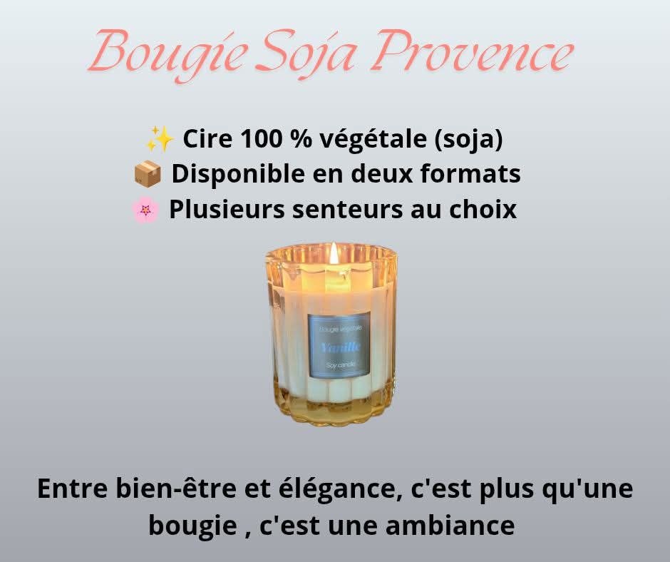 Bougie Parfumée Cire de Soja 190g | Ambiance & Détente 50H - Plusieurs Parfums