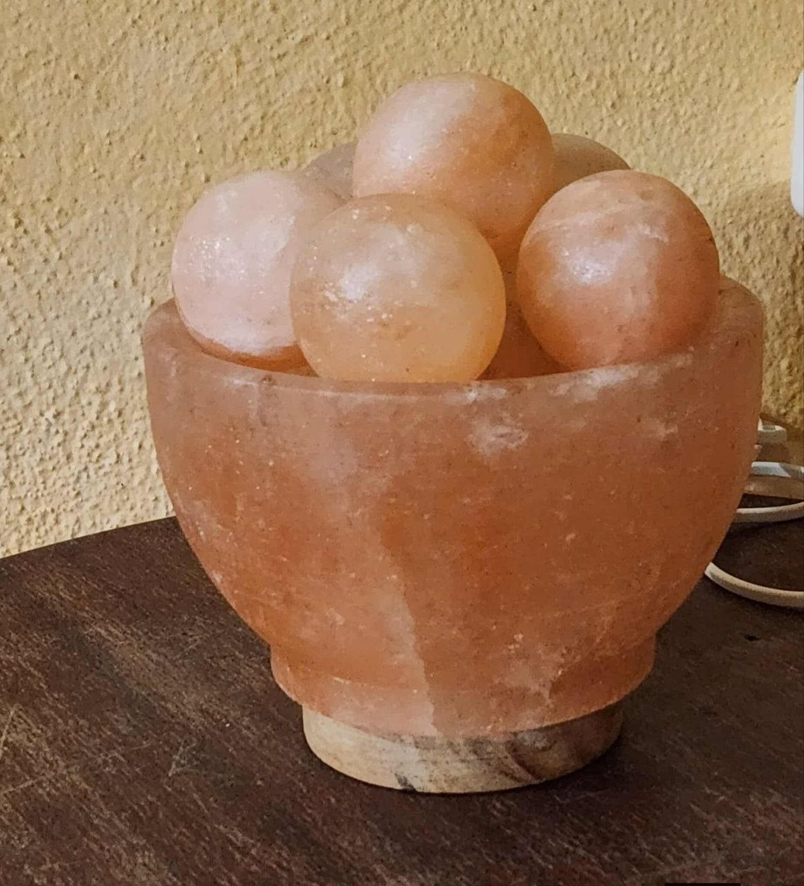 Lampe de Sel de l’Himalaya “Zen Massage” : Lumière Apaisante & 4 Sphères Relaxantes